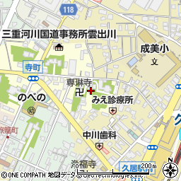 三重県津市久居寺町1234周辺の地図