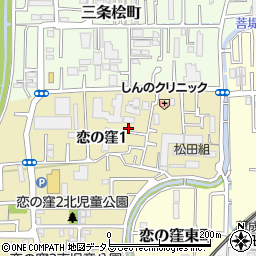 奈良県奈良市恋の窪1丁目4-21周辺の地図