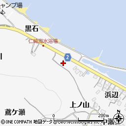 愛知県田原市仁崎町上ノ山14周辺の地図
