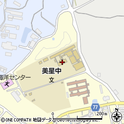 井原市立美星中学校周辺の地図