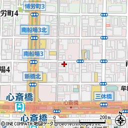 大阪府大阪市中央区南船場3丁目6-24周辺の地図