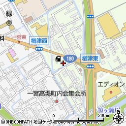 ファミリーマート岡山一宮店周辺の地図