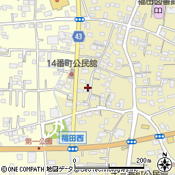 磐田福田線周辺の地図