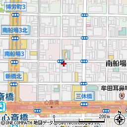 大阪府大阪市中央区南船場3丁目3-23周辺の地図