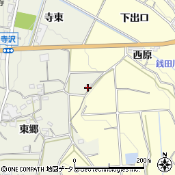 愛知県豊橋市寺沢町南五本松周辺の地図