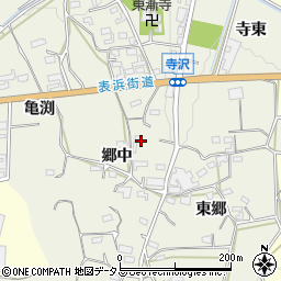 愛知県豊橋市寺沢町郷中周辺の地図