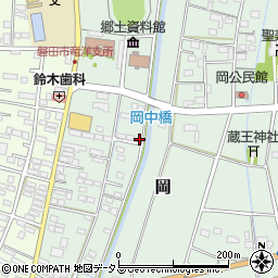 静岡県磐田市岡870-3周辺の地図