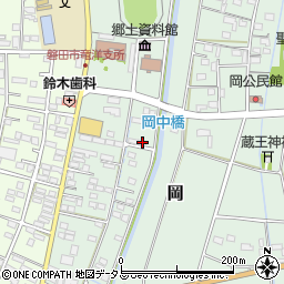 静岡県磐田市岡870周辺の地図
