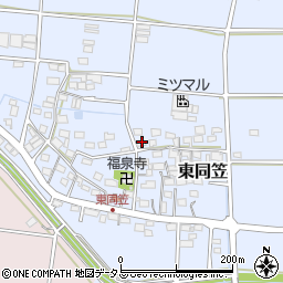 静岡県袋井市東同笠182周辺の地図