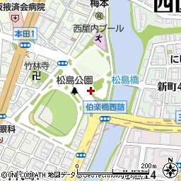 松島公園トイレ２周辺の地図