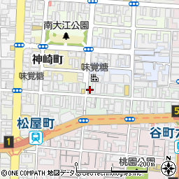 コインランドリー　安堂寺町店周辺の地図