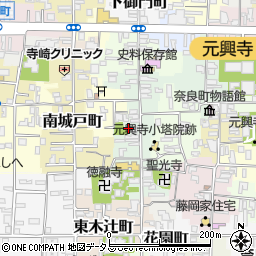 奈良県奈良市高御門町21周辺の地図
