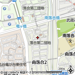 兵庫県神戸市須磨区南落合2丁目周辺の地図