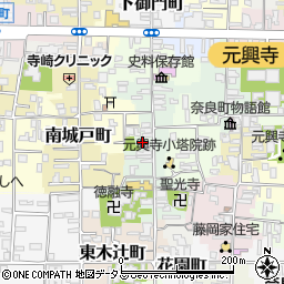 奈良県奈良市高御門町23周辺の地図