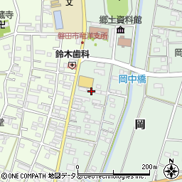 静岡県磐田市岡741周辺の地図