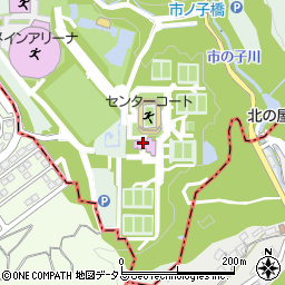神戸総合運動公園テニスコート周辺の地図