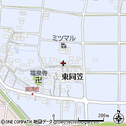 静岡県袋井市東同笠177周辺の地図