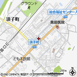 島根県益田市須子町2-25周辺の地図