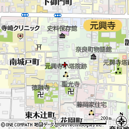 奈良県奈良市高御門町15周辺の地図