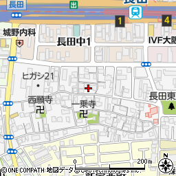 大阪府東大阪市長田2丁目16周辺の地図