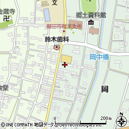 静岡県磐田市岡741-4周辺の地図