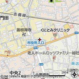 岡山県農業共済組合　倉敷支所周辺の地図