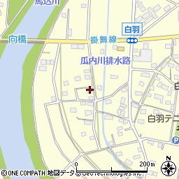 静岡県浜松市中央区白羽町1337周辺の地図