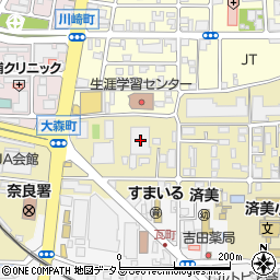 ノバ奈良大森町周辺の地図
