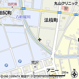 静岡県浜松市中央区法枝町303周辺の地図