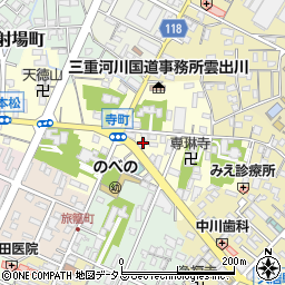 三重県津市久居寺町1232周辺の地図