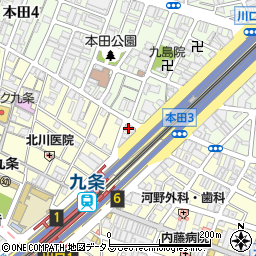 キッチンオリジン　九条店周辺の地図