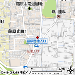 岡山藤原郵便局周辺の地図