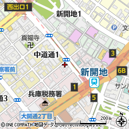 日本理容　兵庫店周辺の地図