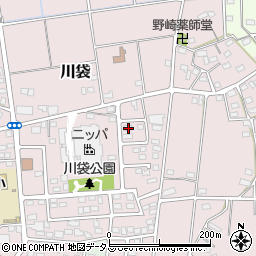 静岡県磐田市川袋1049-2周辺の地図