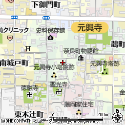 奈良県奈良市西新屋町周辺の地図