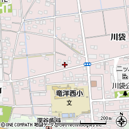 静岡県磐田市川袋1672-1周辺の地図