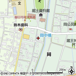 静岡県磐田市岡869-1周辺の地図