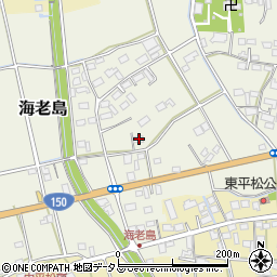 静岡県磐田市海老島286周辺の地図