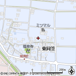 静岡県袋井市東同笠180周辺の地図