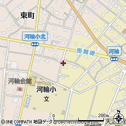 静岡県浜松市中央区河輪町206周辺の地図