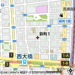 佐用ホルモン焼きうどん 日の松 新町店周辺の地図