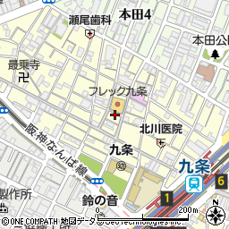大阪府大阪市西区九条2丁目24-15周辺の地図