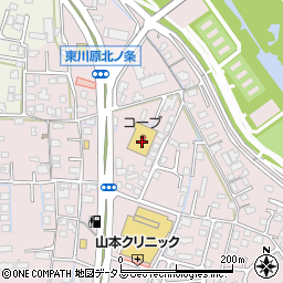 ダイヤクリーニング株式会社　コープ東川原店周辺の地図