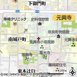 奈良県奈良市高御門町18周辺の地図