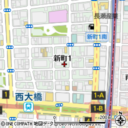 新町壱丁目周辺の地図