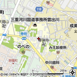 三重県津市久居寺町1232-55周辺の地図