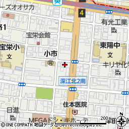 ファミリーマート深江北一丁目店周辺の地図
