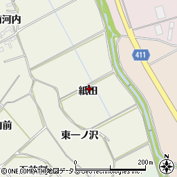愛知県豊橋市杉山町紙田周辺の地図