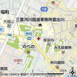 三重県津市久居寺町1232-2周辺の地図