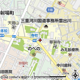 三重県津市久居寺町周辺の地図